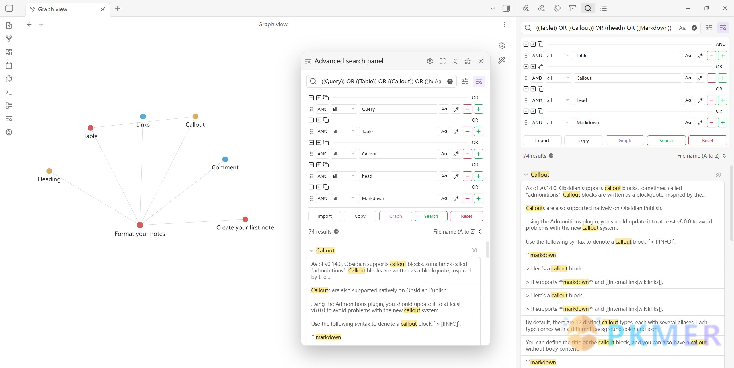 Obsidian 插件：Advanced Search UI--
