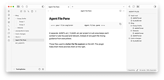 Obsidian 插件：Agent File Pane