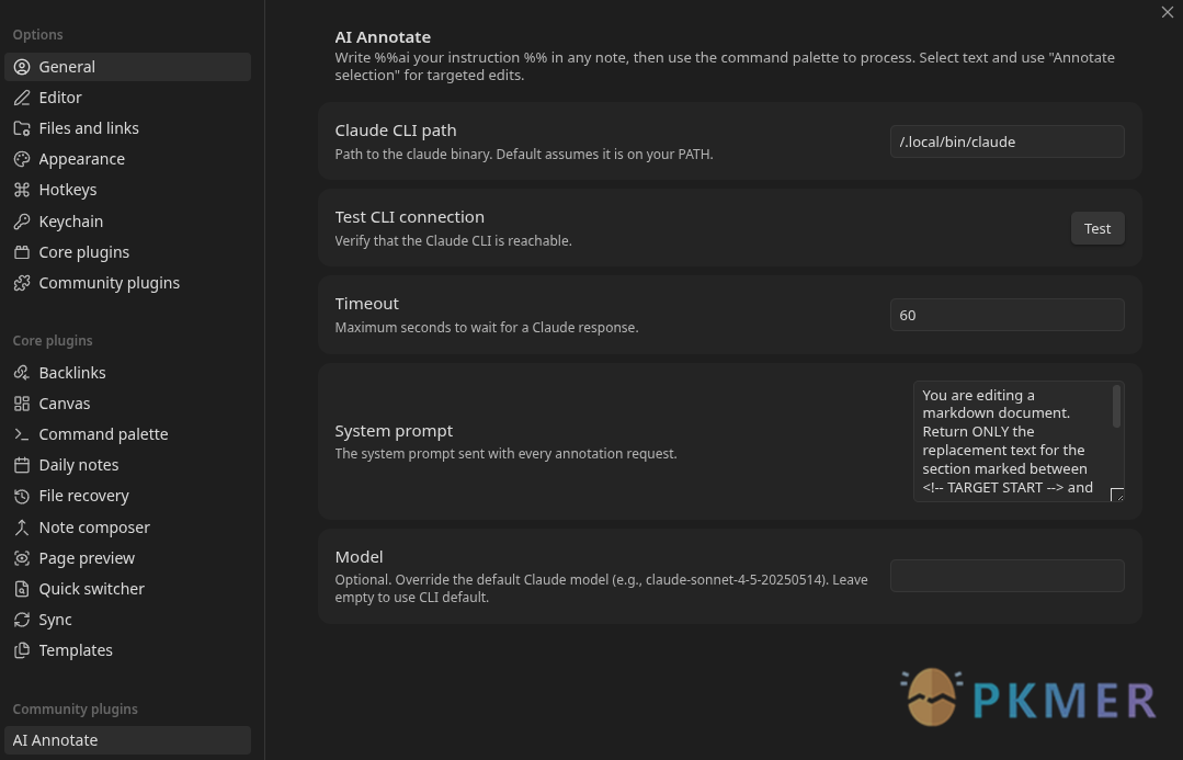 Obsidian 插件：AI Annotate--