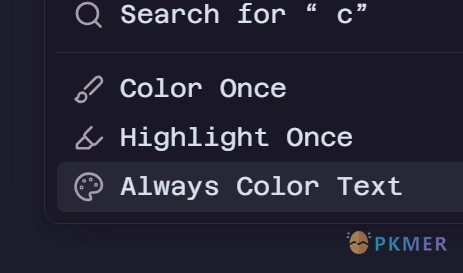Obsidian 插件：Always Color Text--