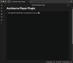 Obsidian 插件：Asciinema Player
