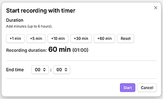 Obsidian 插件：Audio Recording Timer