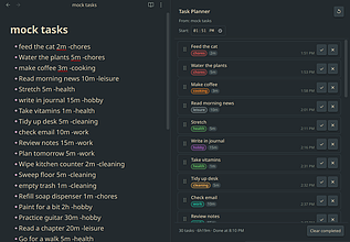 Obsidian 插件：Autism Task Planner