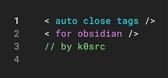 Obsidian 插件：Auto Close Tags