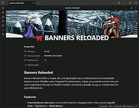 Obsidian 插件：Banners Reloaded