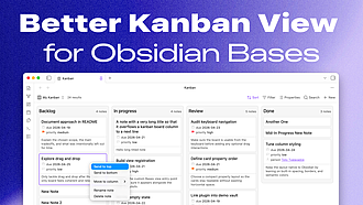 Obsidian 插件：Better Kanban Bases View