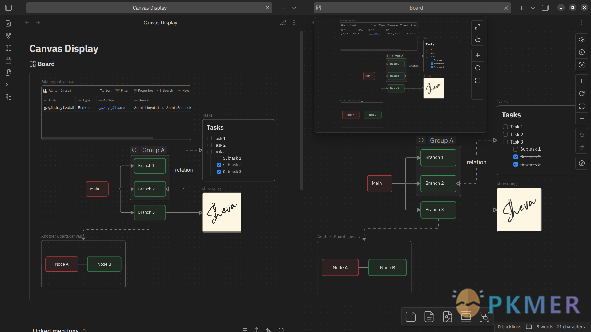 Obsidian 插件：Better Embedded Canvas--