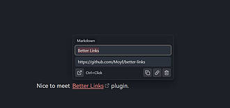 Obsidian 插件：Better Links