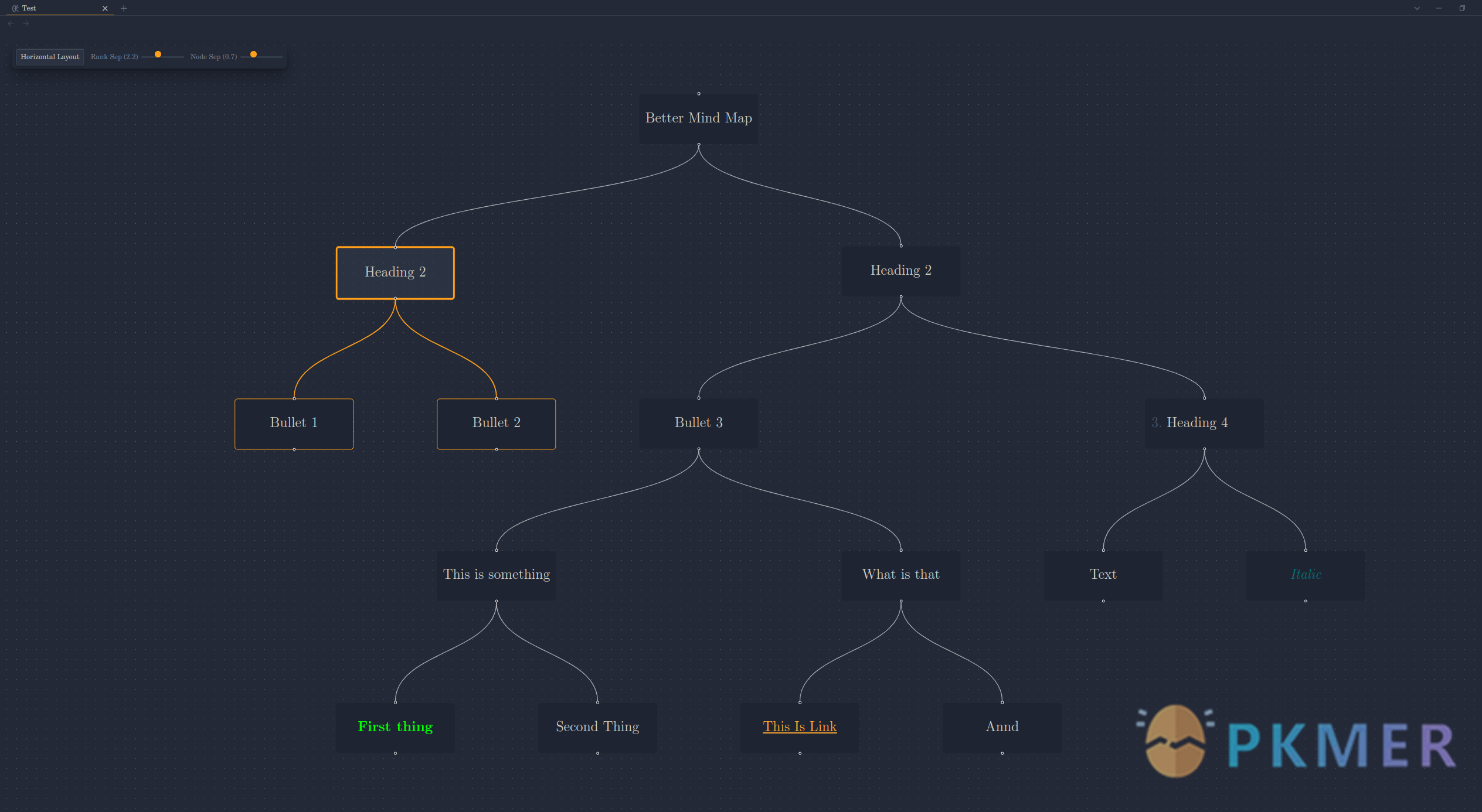 Obsidian 插件：Better Mind Map--