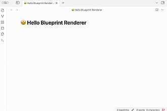 Obsidian 插件：Blueprint Renderer