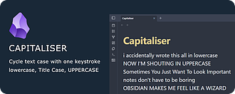 Obsidian 插件：Capitaliser