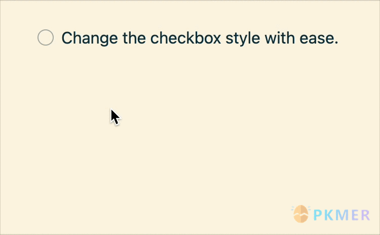 Obsidian 插件：Checkbox Style Menu--