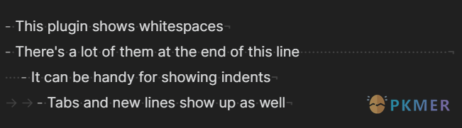 Obsidian 插件：Show Whitespace--概述