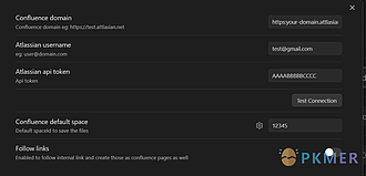 Obsidian 插件：Confluence Link