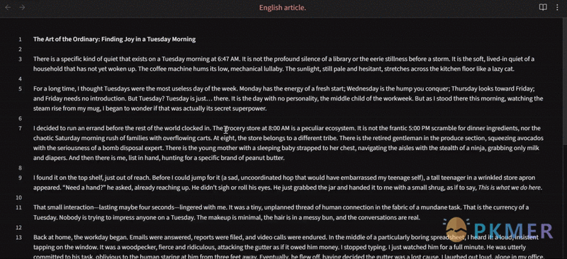 Obsidian 插件：DeepSeek Translator--
