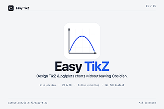 Obsidian 插件：Easy TikZ