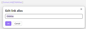 Obsidian 插件：Edit Link Alias