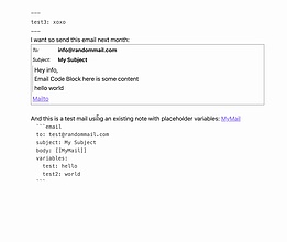 Obsidian 插件：Email Block