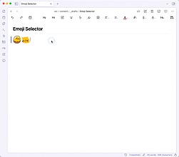 Obsidian 插件：Emoji selector