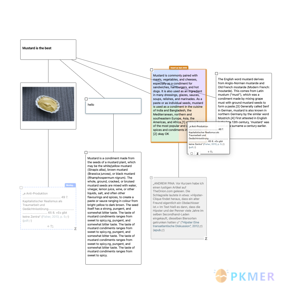 Obsidian 插件：Excerpt-Outline-Mindmap-Editor--