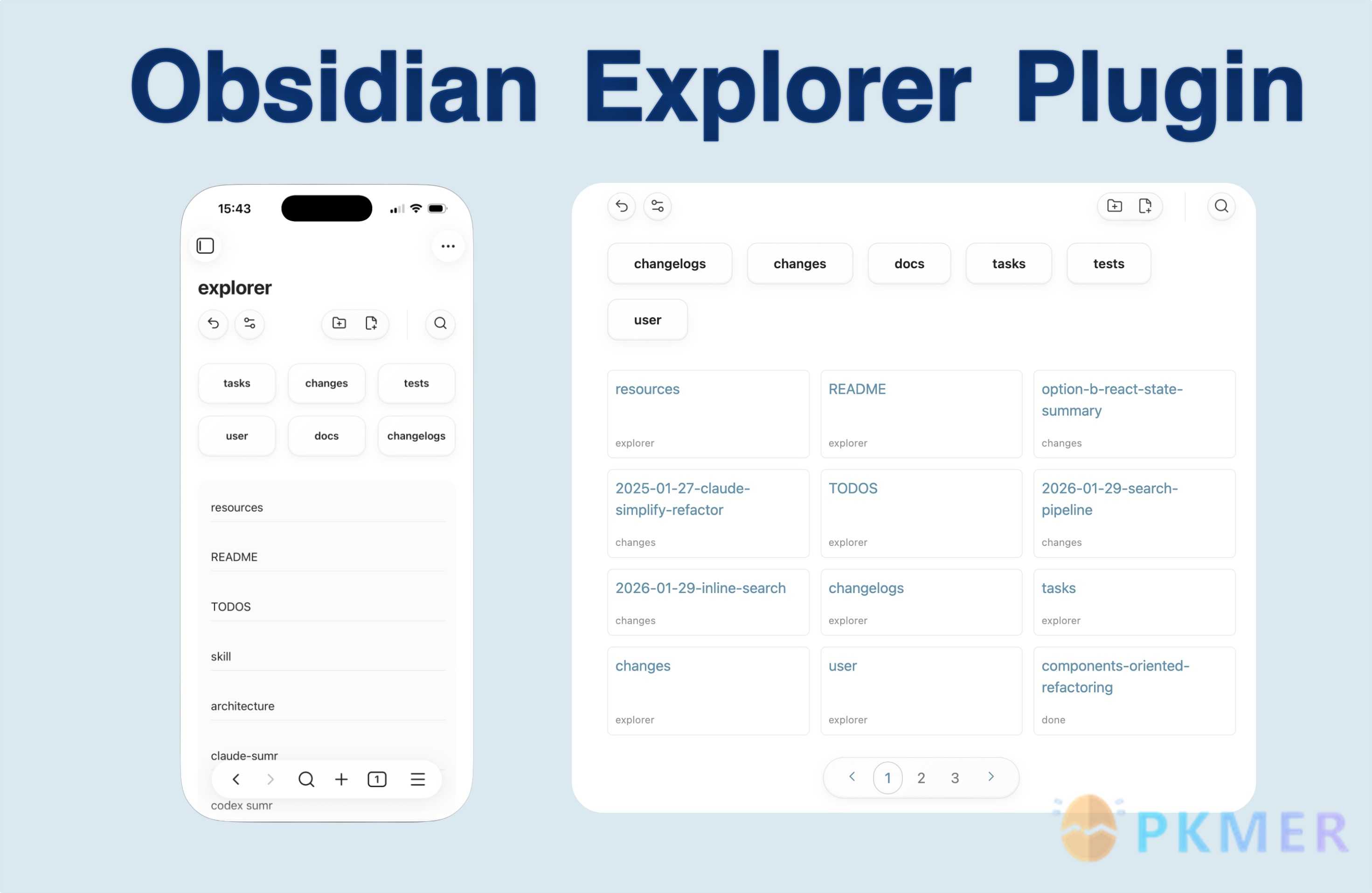 Obsidian 插件：Explorer--