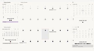 Obsidian 插件：Fantasy Calendar