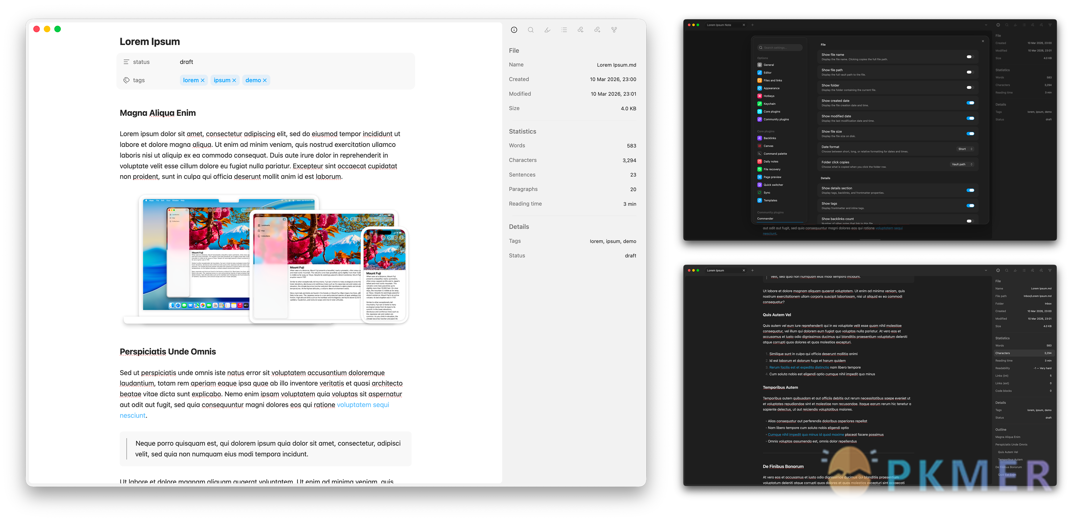 Obsidian 插件：File Metadata--