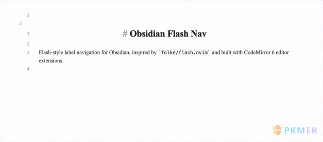 Obsidian 插件：Flash Navigator--