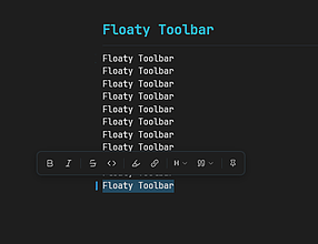 Obsidian 插件：Floaty Toolbar