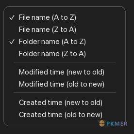 Obsidian 插件：Folder Sort--