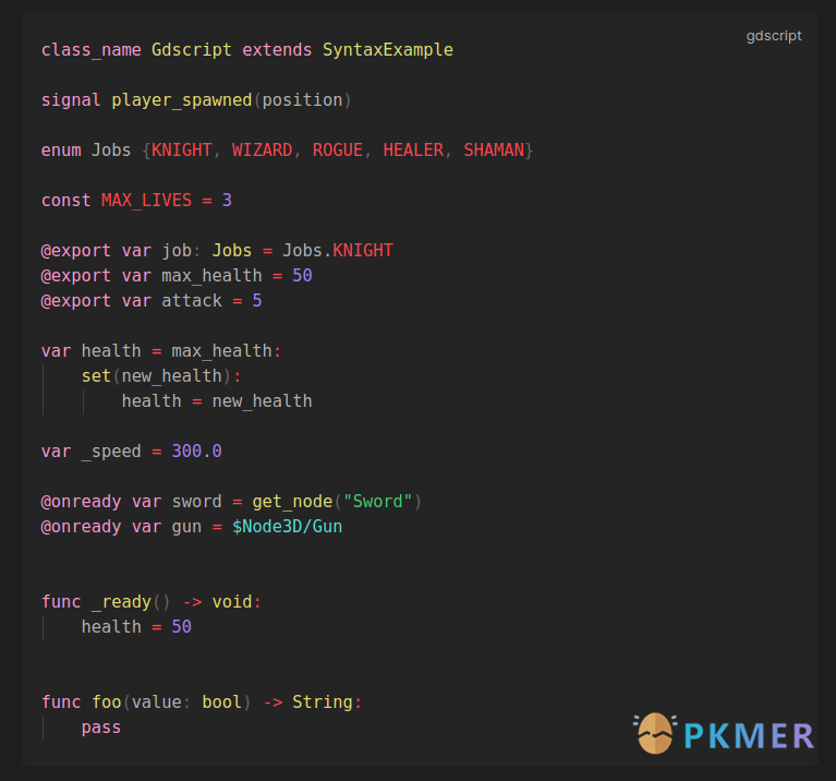 Obsidian 插件：GDScript Syntax Highlighting--