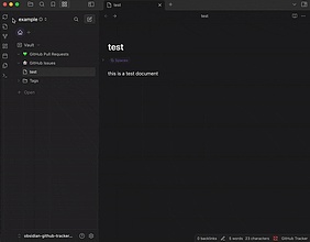 Obsidian 插件：GitHub Tracker