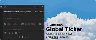 Obsidian 插件：Global Ticker