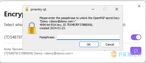 GPG 加密--加密一些文本