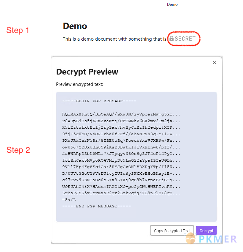 GPG 加密--解密一些文本