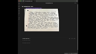 Obsidian 插件：Handwriting OCR