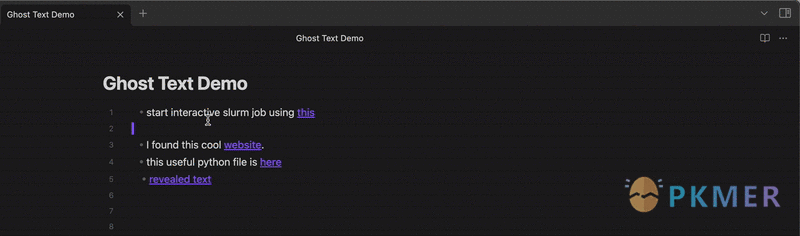 Obsidian 插件：Ghost Text--