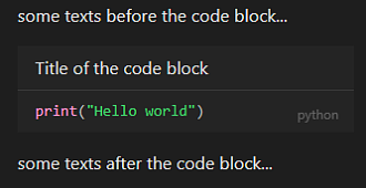 Obsidian 插件：HK Code Block