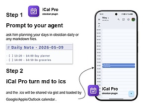 Obsidian 插件：iCal Pro