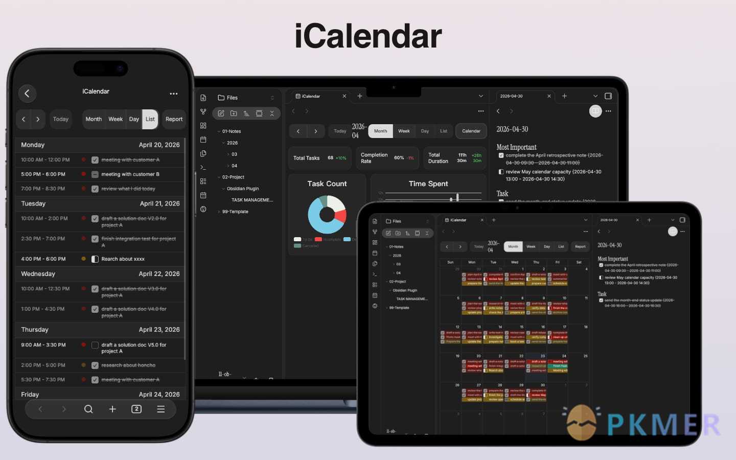 Obsidian 插件：iCalendar--