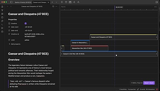 Obsidian 插件：Interactive Timeline