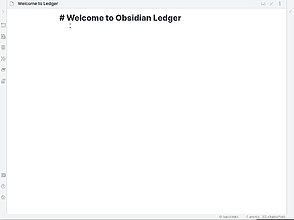 Obsidian 插件：Ledger