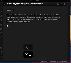 Obsidian 插件：macOS Keyboard Navigation
