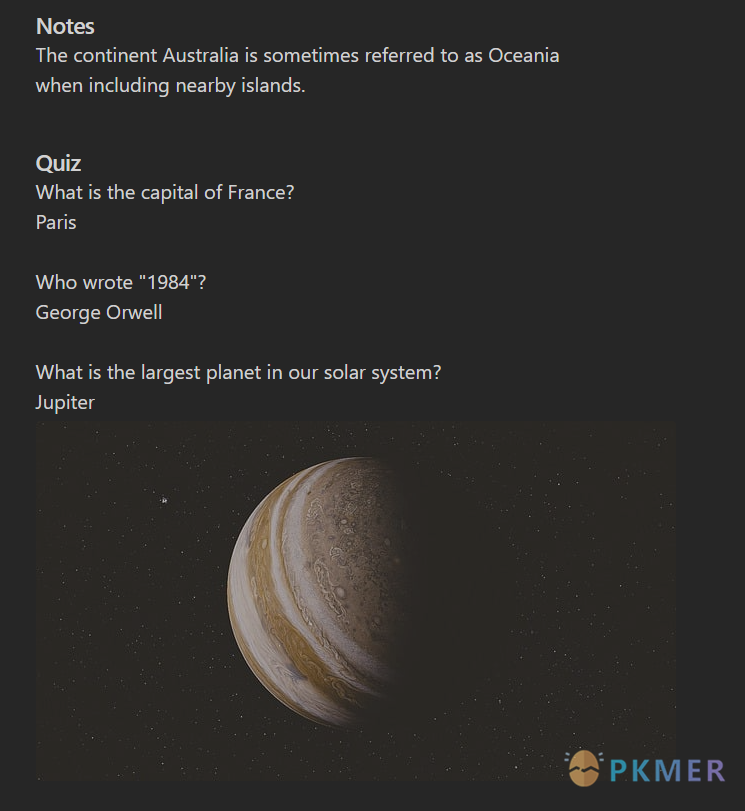 Obsidian 插件：Minimal Quiz--