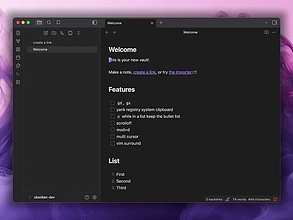 Obsidian 插件：More Vim