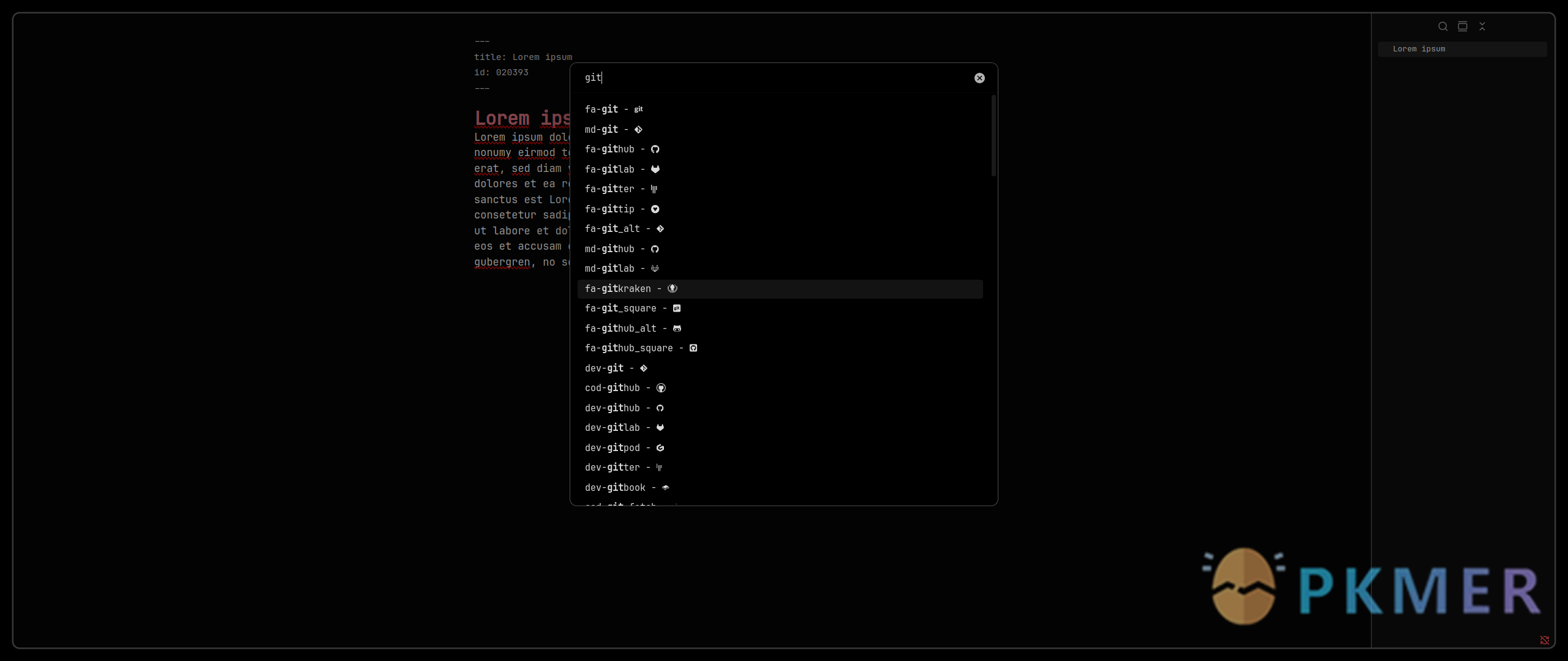 Obsidian 插件：NerdFont Icon Picker--