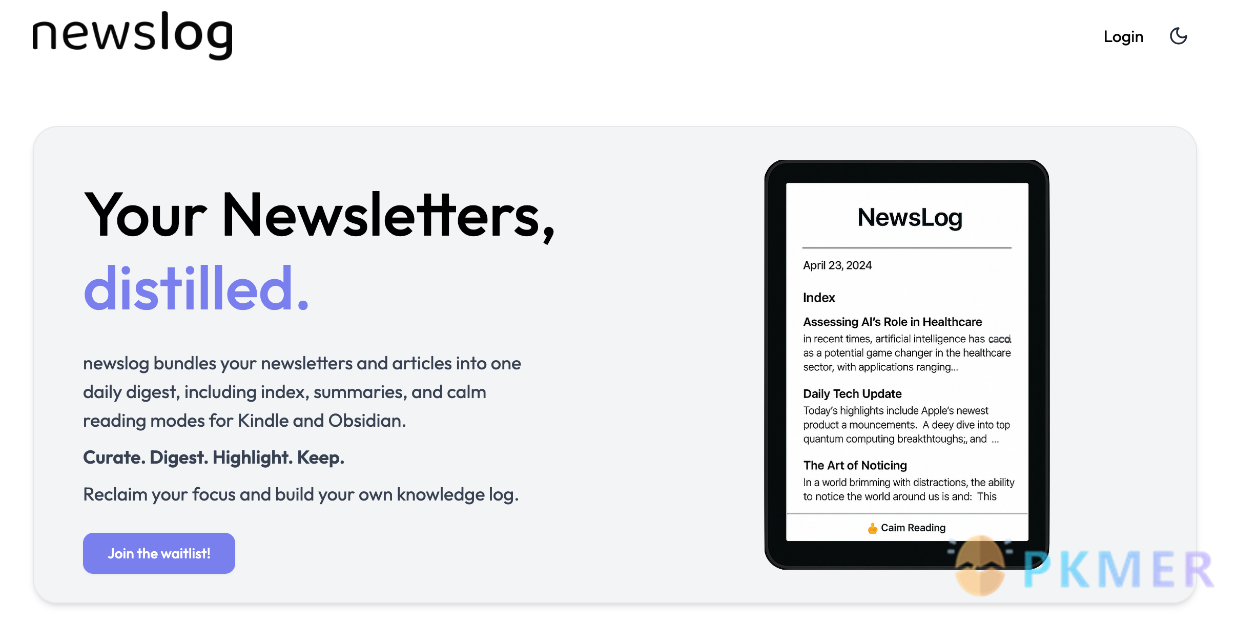 Obsidian 插件：newslog--