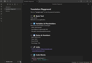 Obsidian 插件：L10n.dev - AI Translator