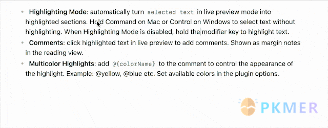 Obsidian 插件：Note Annotations--