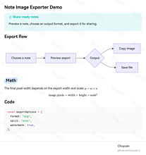 Obsidian 插件：Note Share Image Exporter